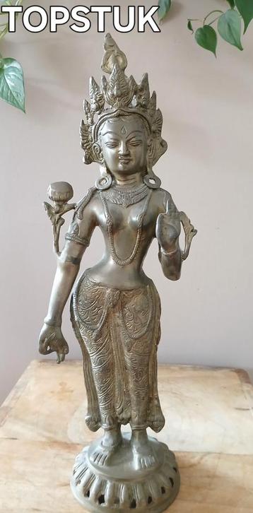 TOPSTUK. Oude bronzen grote Tara beschikbaar voor biedingen