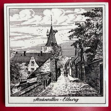 Vintage Tegel Stadswallen Elburg beschikbaar voor biedingen