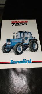 Landini 7550 trekker folder traktor oldtimer, Ophalen of Verzenden, Gebruikt