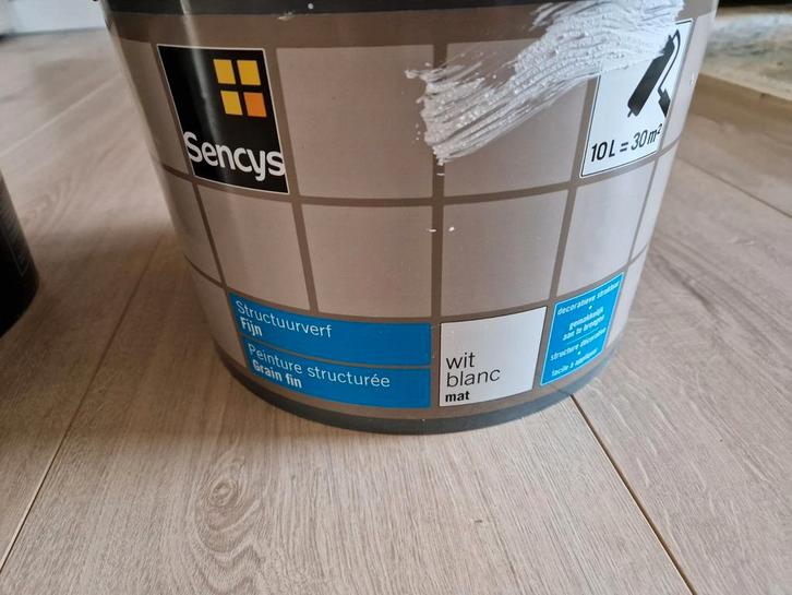 Diverse muurverf, structuurverf, voorstrijk en alabastine, Doe-het-zelf en Verbouw, Verf, Beits en Lak, Wit, Ophalen