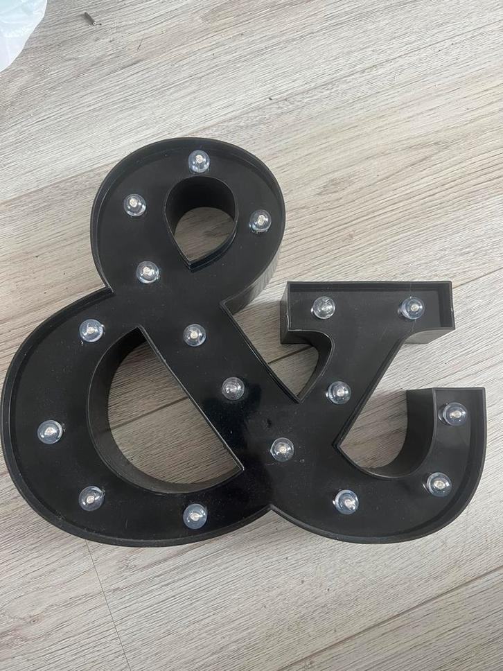 Verlicht '&' Teken - Sfeervolle Decoratie, Huis en Inrichting, Woonaccessoires | Wanddecoraties, Ophalen