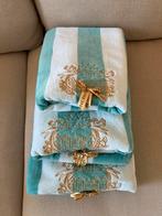 Blond Amsterdam handdoeken nieuw, Huis en Inrichting, Ophalen of Verzenden, Nieuw, Blauw, Handdoek