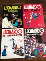 Stripboeken Leonardo deel 1 tm 4 (1e druk), Boeken, Stripboeken, Ophalen of Verzenden, Zo goed als nieuw
