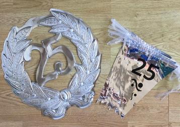 Versiering voor 25 jarig jubileum, getrouwd of gewoon jarig beschikbaar voor biedingen