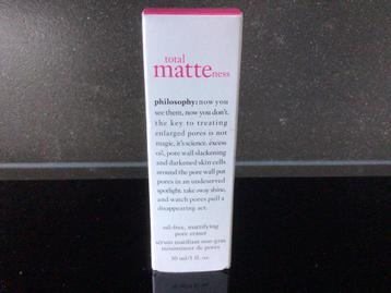Philosophy total matteness 30 ml NIEUW beschikbaar voor biedingen