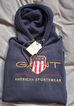 GANT shield hoodie maat M (van €149,50). Donkerblauw., Verzenden, Maat 48/50 (M), GANT