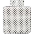 Fresk Pineapple Dekbedovertrek 140 x 200 cm, Eenpersoons, Wit, Dekbedovertrek, Nieuw