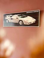 Vintage Lamborghini Countach puzzel in lijst, Ophalen of Verzenden, Zo goed als nieuw