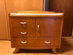 Retro/ vintage commode, Ophalen, 50 tot 100 cm, Zo goed als nieuw, 3 of 4 laden