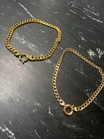 2 Metalen Kettingen - Gouden Look, Ophalen of Verzenden, Zo goed als nieuw, Goud, Overige materialen