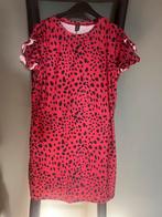 Rood panter jurkje M jurkjes luipaard dress, Maat 38/40 (M), Verzenden, Zo goed als nieuw, Boven de knie