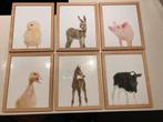 Set van 6 Baby Dieren Wanddecoratie, Ophalen, Gebruikt, Wanddecoratie