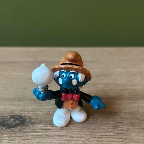 20504 smurf Thomas Edison schlumpf schleich peyo, Verzamelen, Smurfen, Zo goed als nieuw, Ophalen of Verzenden