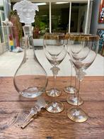 Versace Kristallen Glazen & Karaf met Wijnstopper, Ophalen of Verzenden