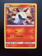 Larvesta 34/236 Pokémon S&M Cosmic Eclipse Mint Packfresh, Ophalen of Verzenden, Zo goed als nieuw, Losse kaart