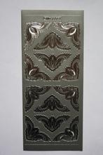16 st. sierstickers Sierhoeken borduurstick.zilverkleur 8805, Hobby en Vrije tijd, Kaarten | Zelf maken, Nieuw, Overige typen