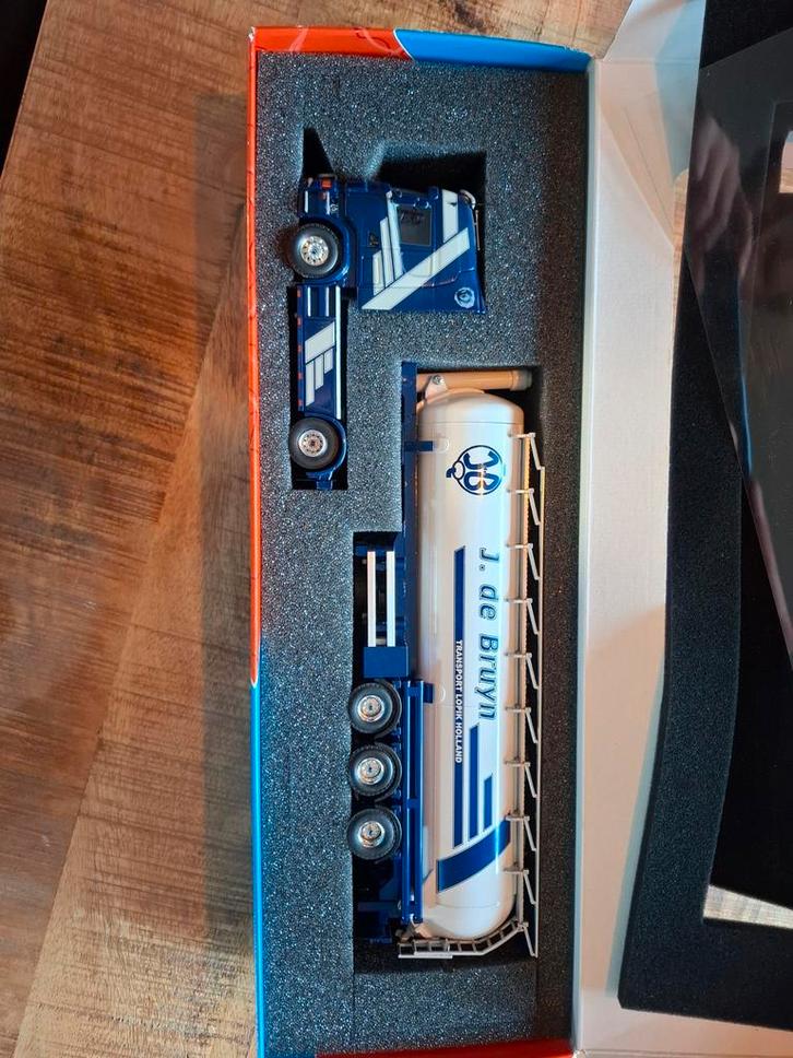 Tekno Scania j de bruyn, Hobby en Vrije tijd, Modelauto's | 1:50, Zo goed als nieuw, Bus of Vrachtwagen, Tekno, Ophalen of Verzenden
