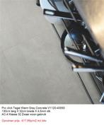 Pvc click Tegel Warm Grey Beton 130cm X 32cm €17,95p/m2, 75 m² of meer, Nieuw, Ophalen of Verzenden, Grijs