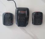 Bosch AL 1830 CV ACCULADER + 2 X accu 14,4V 2,5Ah, Ophalen of Verzenden