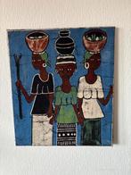 Afrikaans Schilderij met Vrouwen, Ophalen of Verzenden