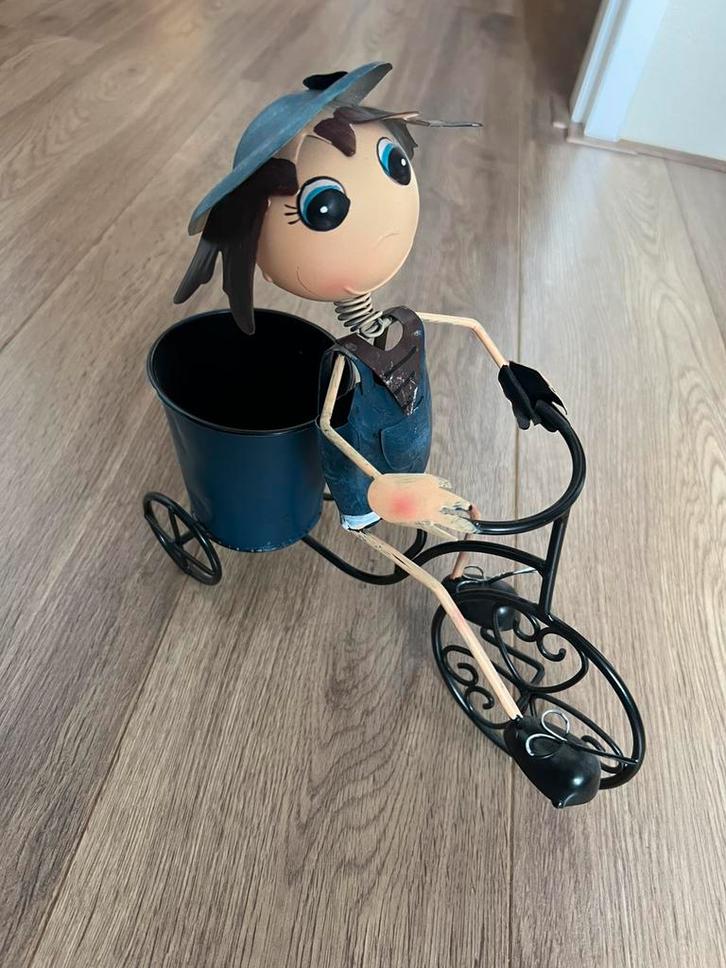 Af te halen plantenbakje fiets, Tuin en Terras, Bloembakken en Plantenbakken, Kunststof, Minder dan 30 cm, Minder dan 60 cm, Rond