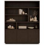 Japandie boeken kast met licht ronde zijkant **Nieuw!!**, Japandi, 200 cm of meer, 150 tot 200 cm, Eikenhout