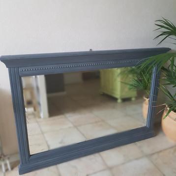 Oude eiken spiegel met facetgeslepen glas beschikbaar voor biedingen