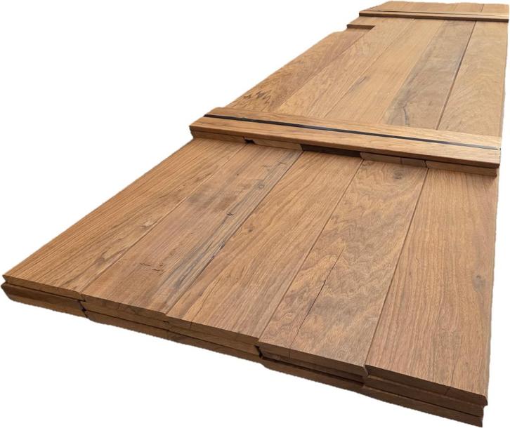 11.6 m2 Hardhout Rhombus profiel 2.0x18.5 cm - nr: HP101, Tuin en Terras, Palen, Balken en Planken, Nieuw, Planken, 250 cm of meer