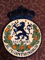 Bord Deense Plateelbakkerij 1813-1913, Verzamelen, Koninklijk Huis en Royalty, Ophalen of Verzenden, Zo goed als nieuw, Servies