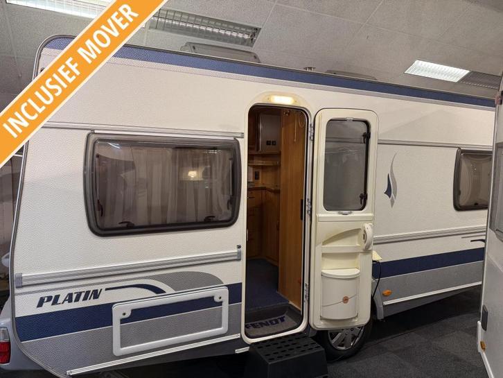 FENDT PLATIN 470 TF FRANSBED RONDZIT MOVER VOORTENT, Caravans en Kamperen, Caravans, Bedrijf, tot en met 4, 1000 - 1250 kg, Rondzit