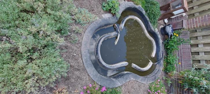 Vijverbak polyester compleet, Tuin en Terras, Vijvers, Gebruikt, Ophalen