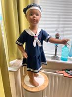 Etalage popje, meisje in Marine. Wijst naar de deur. Fifties, Ophalen of Verzenden