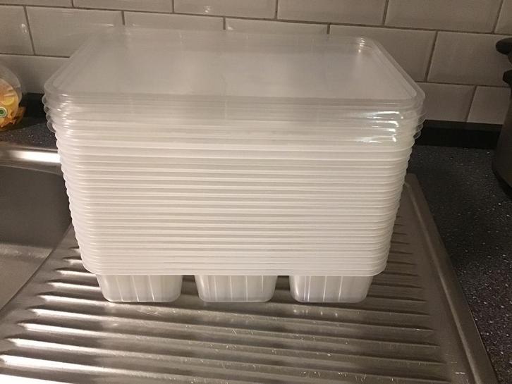 Plastic bakjes met deksel,dozen vol., Huis en Inrichting, Keuken | Keukenbenodigdheden, Nieuw, Ophalen