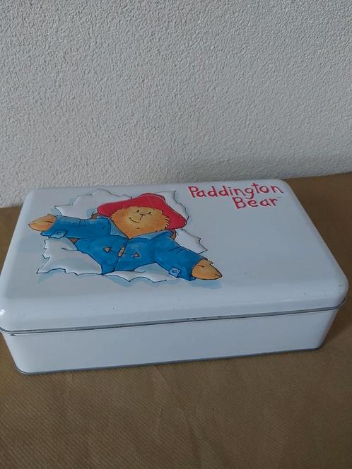 Leuk wit bewaarblik Paddington Bear voor Douwe Egberts, Verzamelen, Blikken, Zo goed als nieuw, Overige, Douwe Egberts, Ophalen of Verzenden