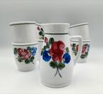 Vintage Kan met 6 bekertjes Glühwein set. Lilien porzelan., Huis en Inrichting, Keuken | Servies, Overige typen, Ophalen of Verzenden
