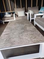 Nieuw life tafel aluminium keramiek sandstone blad 140  75, Ophalen, Nieuw, Rechthoekig, Aluminium