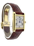 Must de Cartier Tank Midsize Quartz Roman Dial 2415 Full Set, Overige merken, Overige materialen, -, Cartier