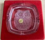 Kristallen asbak met uil, Ophalen of Verzenden