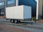Saris Gesloten Plateauwagen Dubbelasser 4x2x2m 2700kg MARGE, Ophalen, Zo goed als nieuw