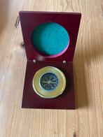 Kompas in houten doosje, Watersport en Boten, Ophalen of Verzenden, Gebruikt, Gps of Kompas