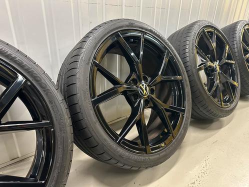 19'' VW Golf 8R GTI Estoril Zwart 5H0601025 Velgen Hankook, Auto-onderdelen, Banden en Velgen, Banden en Velgen, Zomerbanden, 19 inch