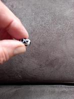 Trollbeads glaskraal zwart/wit stip, Sieraden, Tassen en Uiterlijk, Overige merken, Glas of Kristal, Nieuw, Ophalen of Verzenden