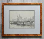 W.A Knip (1883-1967) - Stadsgezicht Amsterdam, Ophalen of Verzenden