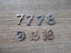 Vierdaagse cijfers oud type zilver 5 euro per stuk, Ophalen of Verzenden, Landmacht, Nederland, Lintje, Medaille of Wings