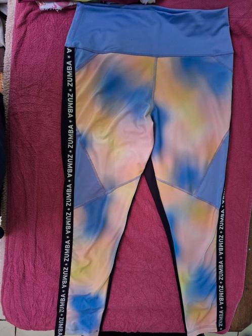 Zumba Lovely Legging maat 40/42, Kleding | Dames, Sportkleding, Zo goed als nieuw, Maat 38/40 (M), Blauw, Verzenden