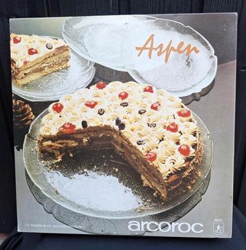 Arcoroc Aspen set nieuw vintage leaf glas gebakstel  beschikbaar voor biedingen