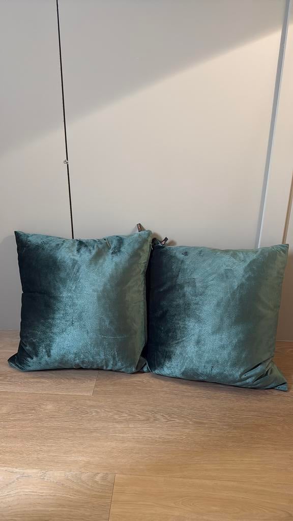 Claudi sierkussens 50 x 50 cm, Ophalen of Verzenden, Zo goed als nieuw, Blauw, Vierkant