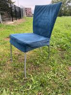 6 Montis Spica Eetkamerstoelen, Huis en Inrichting, Stoelen, Ophalen, Gebruikt, Blauw, Metaal