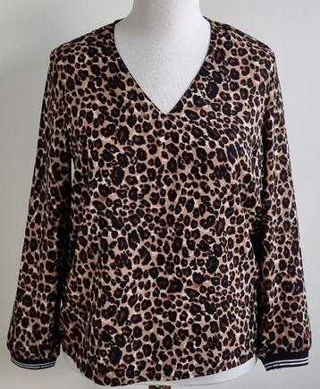 Pigalle/Only zwart/bruine blouse mt. 42 beschikbaar voor biedingen