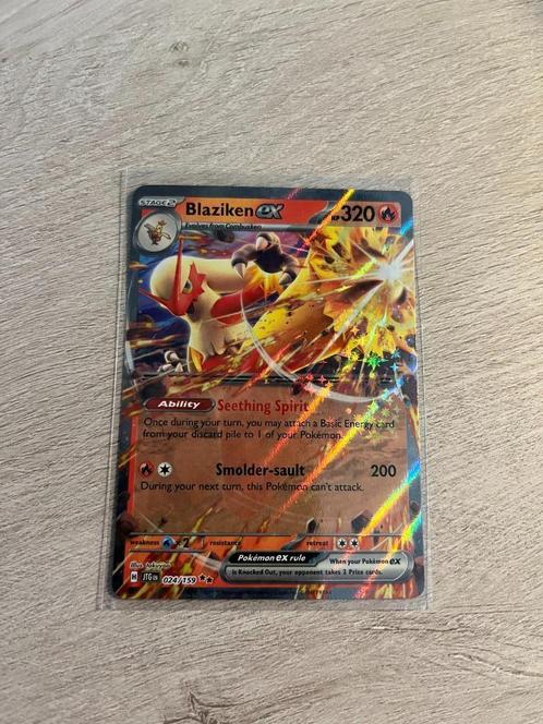 Blaziken EX (Holo) 024/159 Journey Together | Pokémon Kaart, Hobby en Vrije tijd, Verzamelkaartspellen | Pokémon, Nieuw, Losse kaart
